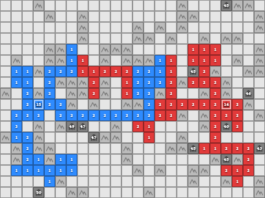 The agent playing a Generals.io match