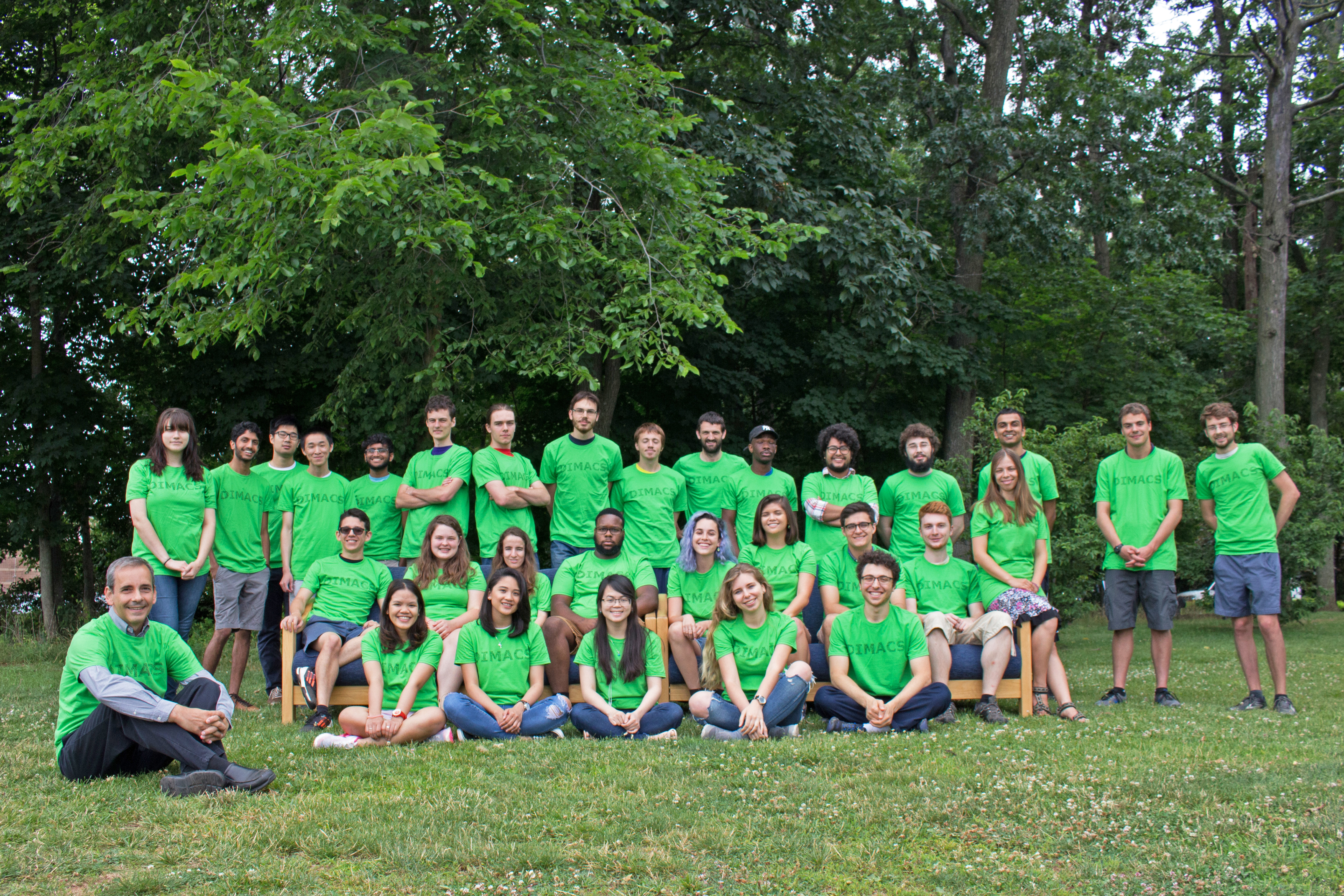 Group photo of the REU group at Rutgers