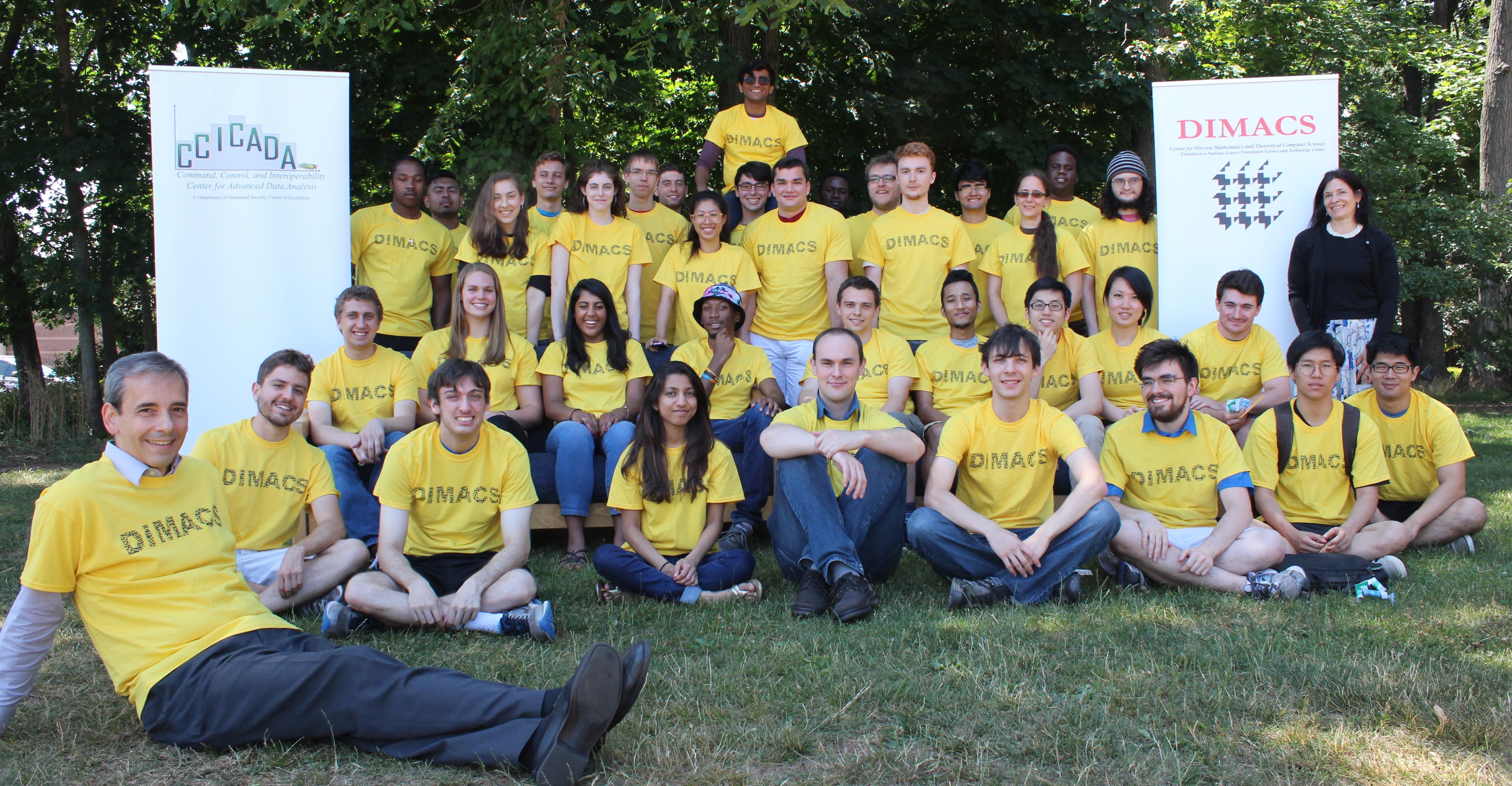 Group photo of the REU group at Rutgers