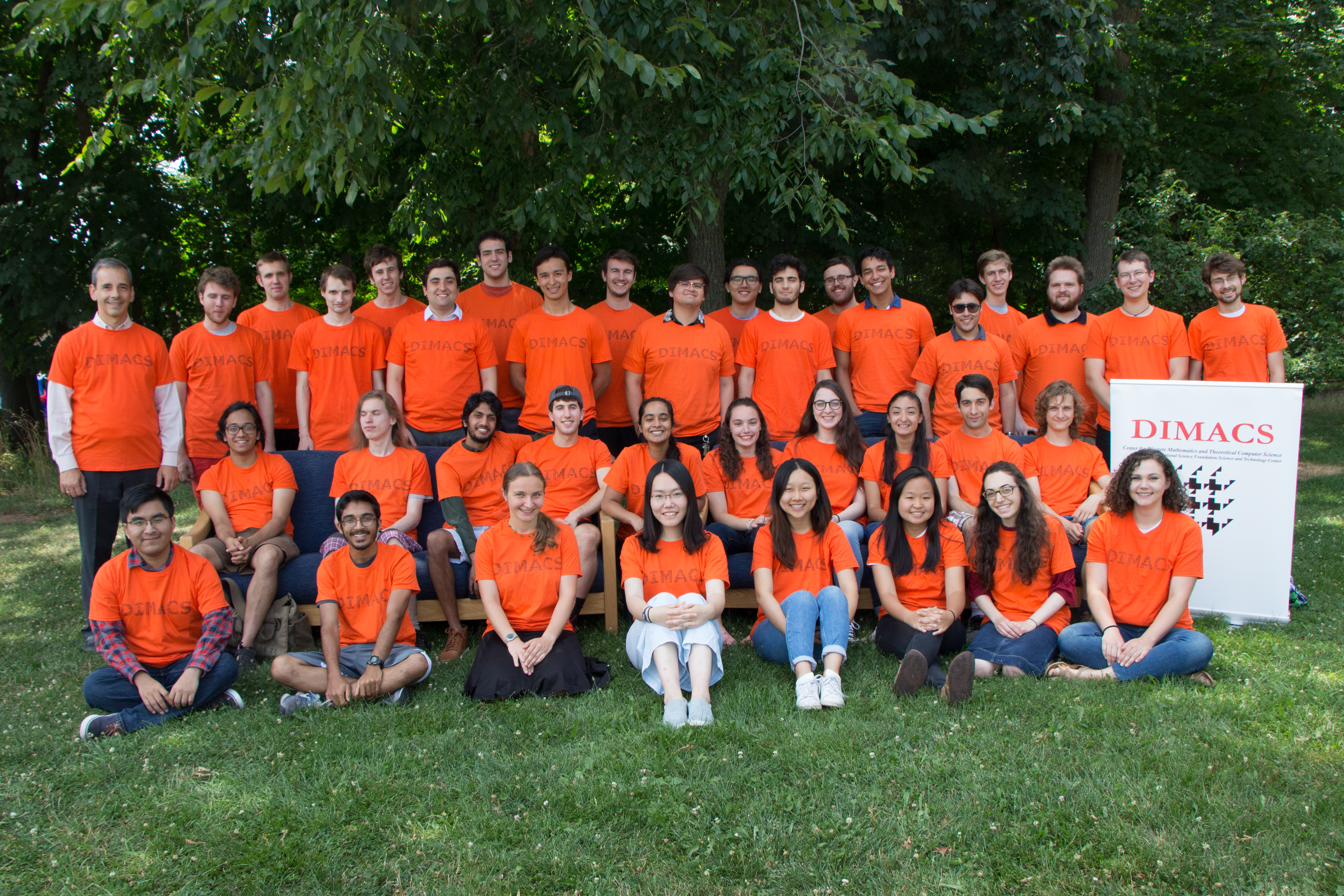 Group photo of the REU group at Rutgers