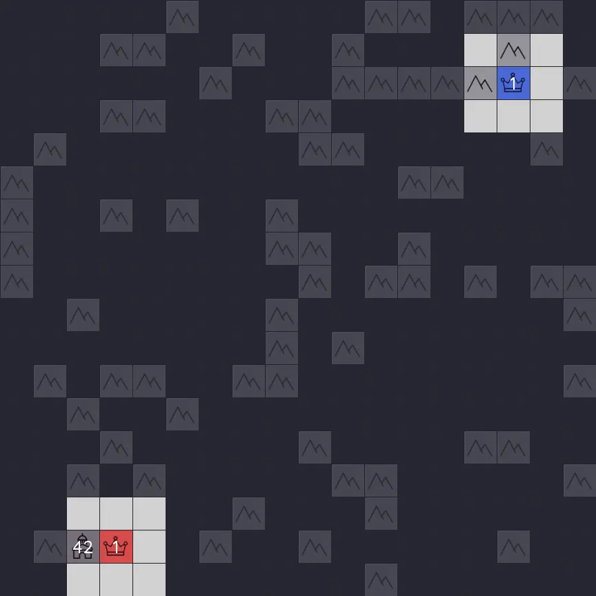 A full 1v1 ladder game replay where the agent overcommits and loses
